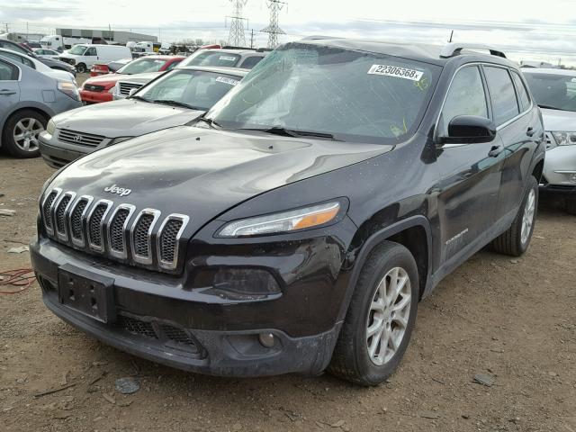 1C4PJLCS7EW102636 - 2014 JEEP CHEROKEE L BLACK photo 2