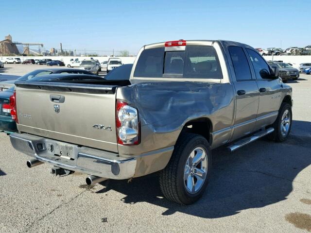 1D7HU18287J638459 - 2007 DODGE RAM 1500 S GOLD photo 4