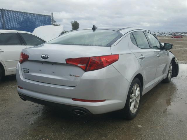 5XXGN4A72DG144978 - 2013 KIA OPTIMA EX SILVER photo 4