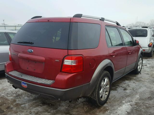 1FMZK021X6GA15270 - 2006 FORD FREESTYLE RED photo 4
