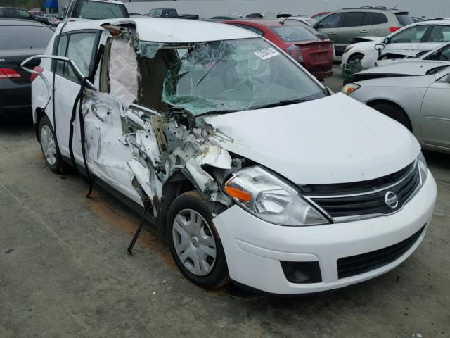 3N1BC1CPXBL407055 - 2011 NISSAN VERSA S WHITE photo 1