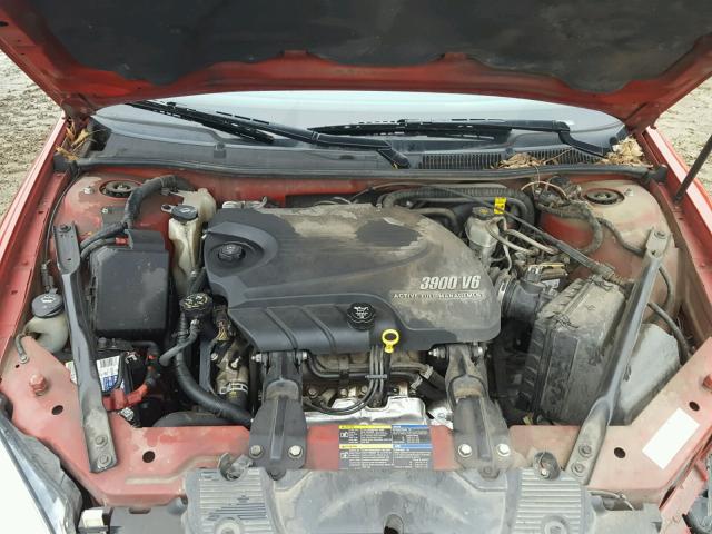 2G1WC583389209210 - 2008 CHEVROLET IMPALA LT RED photo 7