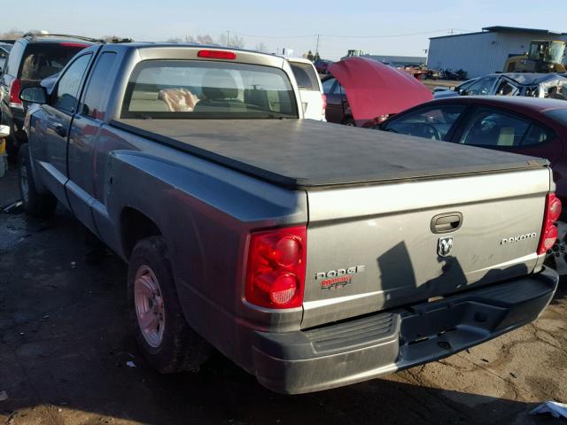 1D7RE2BK5BS676217 - 2011 DODGE DAKOTA ST GRAY photo 3