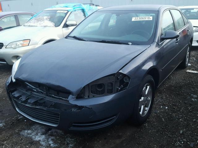 2G1WT58N181221114 - 2008 CHEVROLET IMPALA LT GRAY photo 2