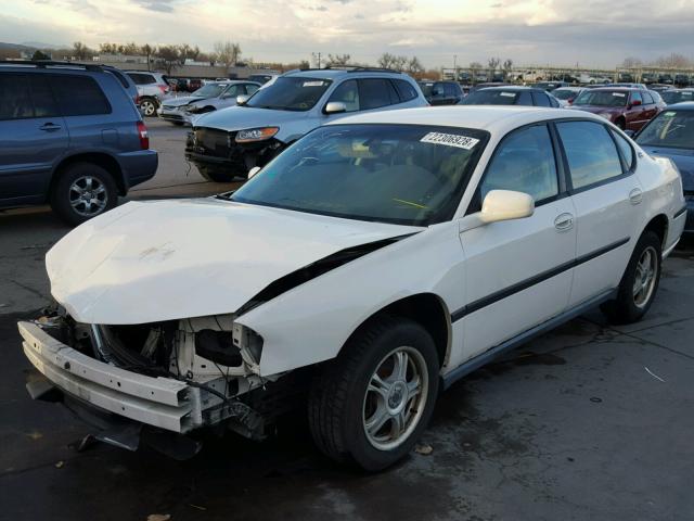 2G1WF52E949445386 - 2004 CHEVROLET IMPALA WHITE photo 2