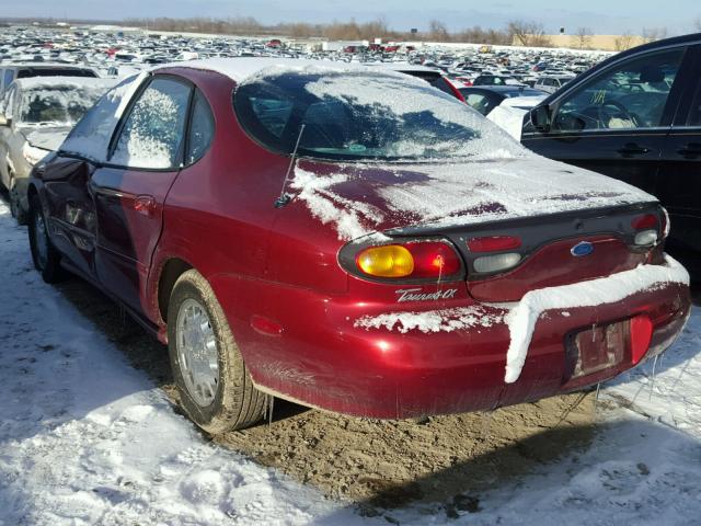 1FALP53S5VG252723 - 1997 FORD TAURUS LX RED photo 3