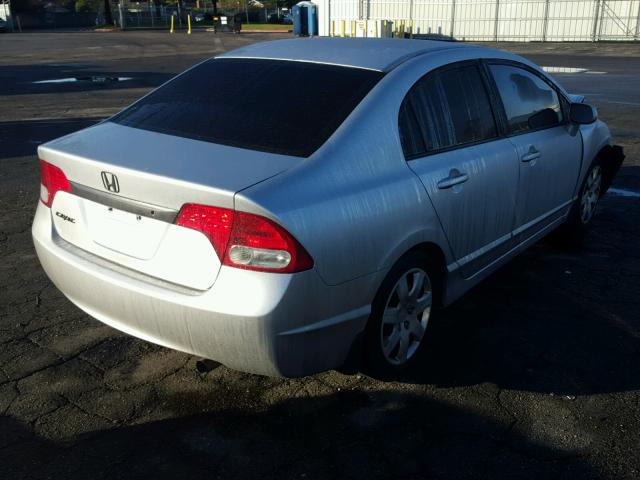 2HGFA16569H315217 - 2009 HONDA CIVIC LX SILVER photo 4