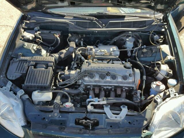 1HGEJ8240YL066142 - 2000 HONDA CIVIC EX 绿色 照片 7