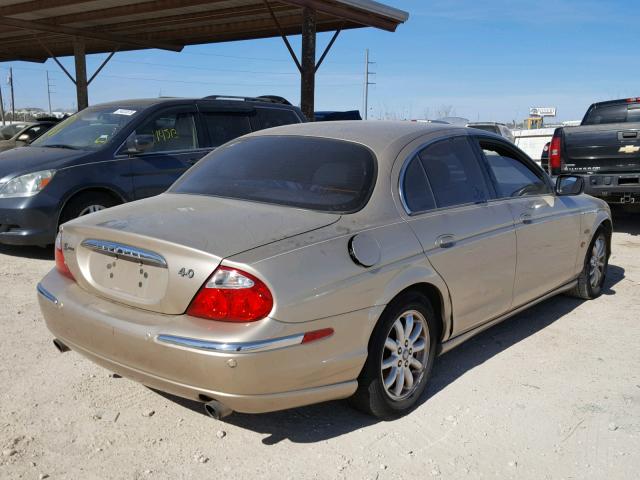 SAJDA01P11GL95441 - 2001 JAGUAR S-TYPE GOLD photo 4