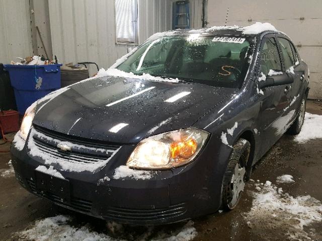 1G1AK58F087286738 - 2008 CHEVROLET COBALT LS GRAY photo 2