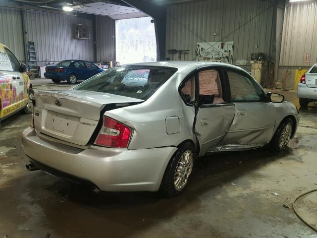 4S3BL616757212849 - 2005 SUBARU LEGACY 2.5 SILVER photo 4