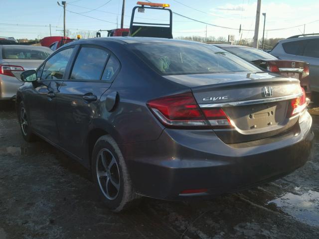 19XFB2F78FE220314 - 2015 HONDA CIVIC SE GRAY photo 3