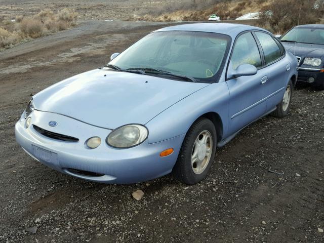 1FALP52U4VG299292 - 1997 FORD TAURUS GL BLUE photo 2