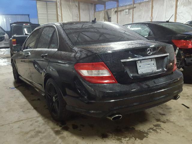 WDDGF8BB1BR176568 - 2011 MERCEDES-BENZ C 300 4MAT BLACK photo 3