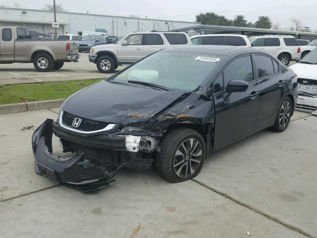 19XFB2F87EE211921 - 2014 HONDA CIVIC EX შავი ფოტო 2