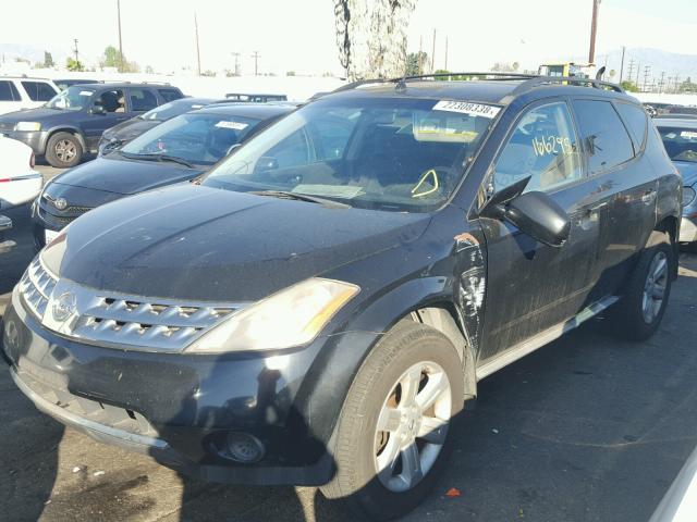 JN8AZ08T37W504496 - 2007 NISSAN MURANO SL BLACK photo 2