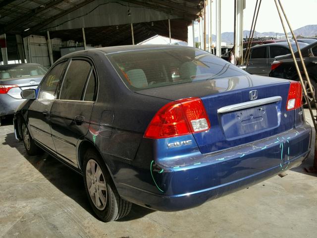 2HGES25813H585957 - 2003 HONDA CIVIC EX BLUE photo 3