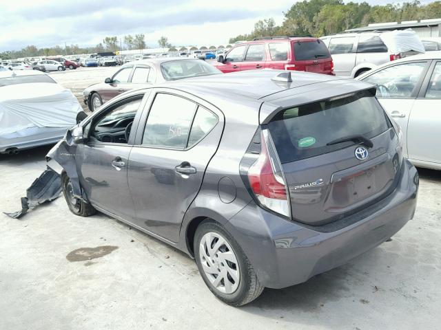 JTDKDTB31F1585552 - 2015 TOYOTA PRIUS C GRAY photo 3