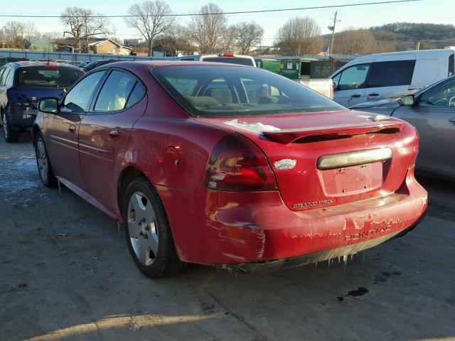 2G2WP552771160392 - 2007 PONTIAC GRAND PRIX RED photo 3