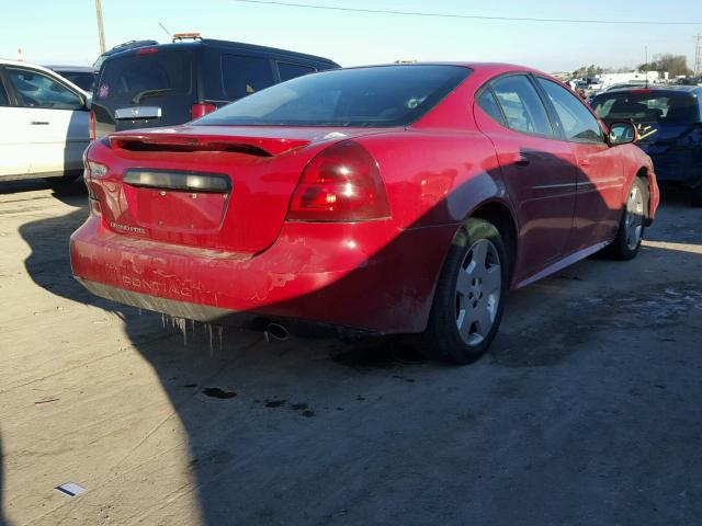 2G2WP552771160392 - 2007 PONTIAC GRAND PRIX RED photo 4