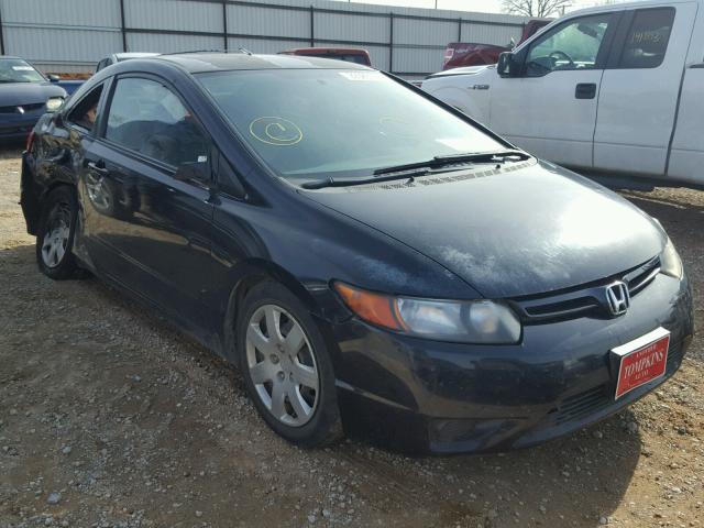 2HGFG126X8H520969 - 2008 HONDA CIVIC LX BLACK photo 1