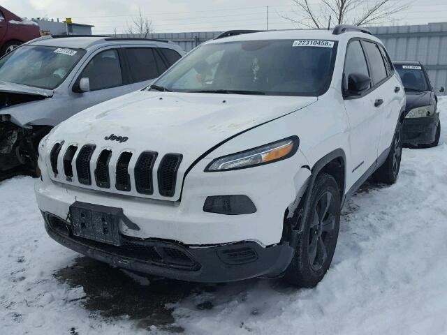 1C4PJMAS3GW356856 - 2016 JEEP CHEROKEE S WHITE photo 2