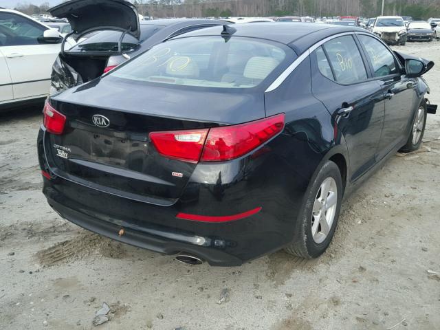 KNAGM4A79F5652873 - 2015 KIA OPTIMA LX BLACK photo 4