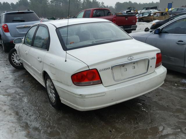 KMHWF25S05A158379 - 2005 HYUNDAI SONATA GL WHITE photo 3