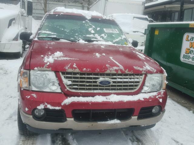 1FMZU74W54ZB10882 - 2004 FORD EXPLORER E RED photo 9