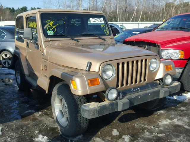 1J4FA59S3YP745945 - 2000 JEEP WRANGLER / GOLD photo 1