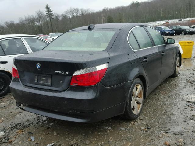 WBANF73586CG66938 - 2006 BMW 530 XI BLACK photo 4