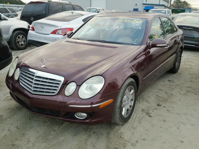 WDBUF22X87B049465 - 2007 MERCEDES-BENZ E 320 CDI BURGUNDY photo 2