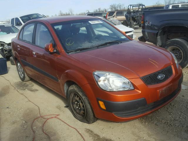 KNADE223796451391 - 2009 KIA RIO BASE ORANGE photo 1