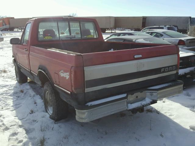 2FTEF14N6SCA37503 - 1995 FORD F150 RED photo 3