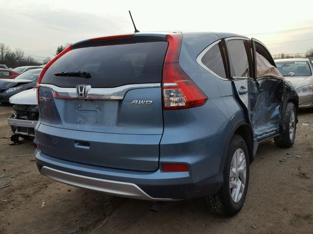 2HKRM4H57GH616312 - 2016 HONDA CR-V EX TEAL photo 4