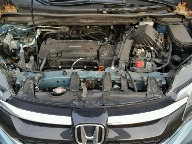 2HKRM4H57GH616312 - 2016 HONDA CR-V EX TEAL photo 7