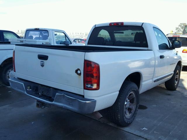 1D7HA16K25J503177 - 2005 DODGE RAM 1500 S WHITE photo 4