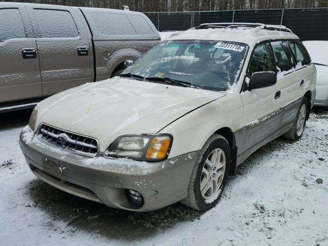 4S3BH675337618088 - 2003 SUBARU LEGACY OUT BEIGE photo 2