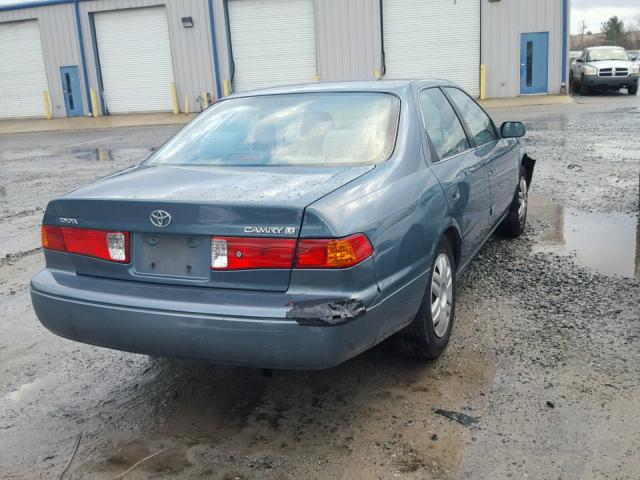 4T1BG22K01U794342 - 2001 TOYOTA CAMRY CE BLUE photo 4