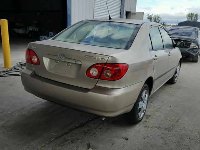 1NXBR32E58Z987137 - 2008 TOYOTA COROLLA CE GOLD photo 4