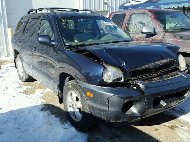 KM8SC73D35U994789 - 2005 HYUNDAI SANTA FE G BLUE photo 1