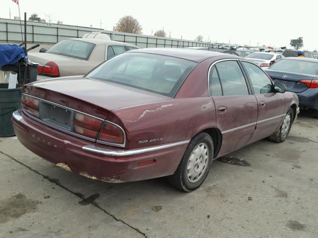 1G4CW52K8W4642163 - 1998 BUICK PARK AVENU BURGUNDY photo 4