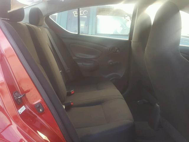 3N1CN7AP4EL829136 - 2014 NISSAN VERSA S RED photo 6