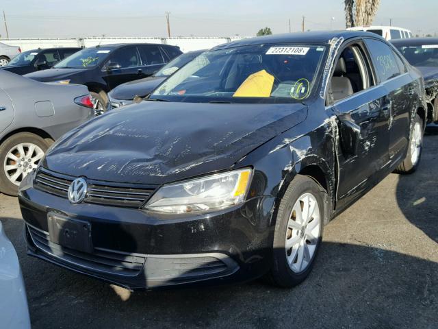 3VWDP7AJ5DM399596 - 2013 VOLKSWAGEN JETTA SE BLACK photo 2