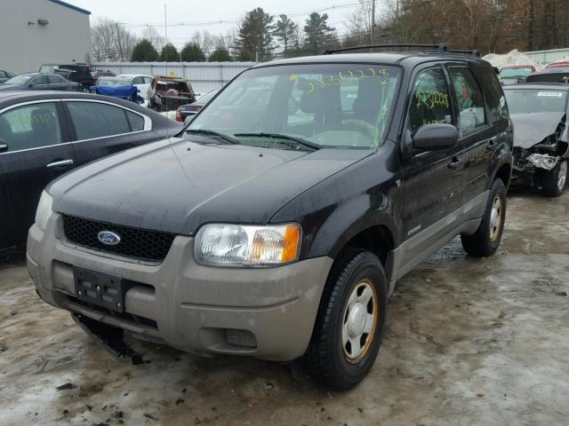 1FMYU02112KB64244 - 2002 FORD ESCAPE XLS BLACK photo 2