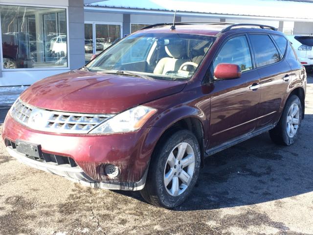 JN8AZ08W56W518294 - 2006 NISSAN MURANO SL BURGUNDY photo 7