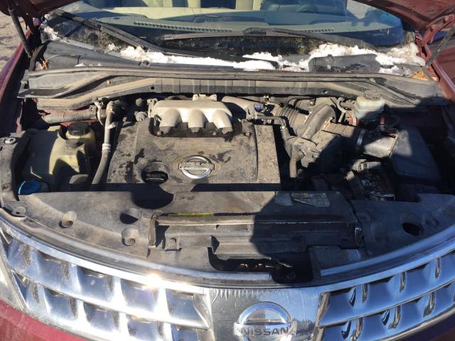 JN8AZ08W56W518294 - 2006 NISSAN MURANO SL BURGUNDY photo 8