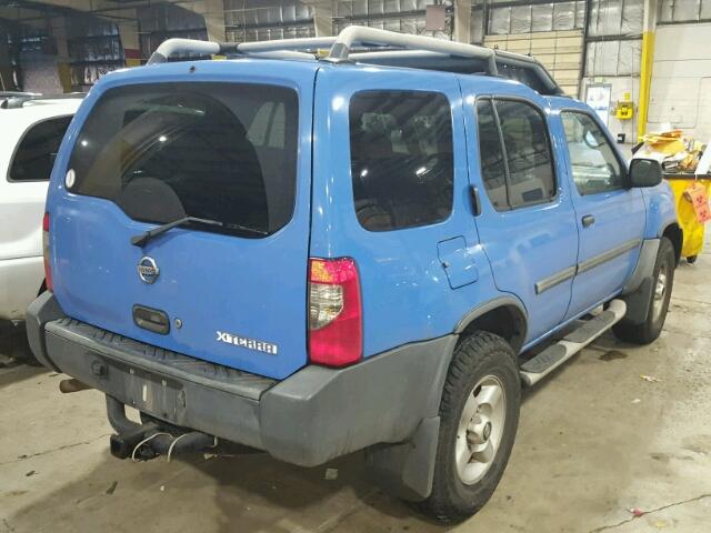 5N1ED28Y12C507020 - 2002 NISSAN XTERRA XE BLUE photo 4