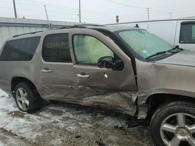 1GNFK16347J278231 - 2007 CHEVROLET SUBURBAN K TAN photo 9