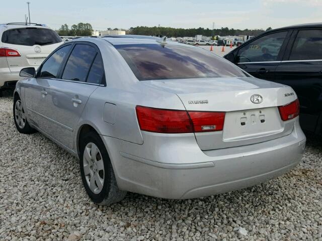 5NPET46C19H434126 - 2009 HYUNDAI SONATA GLS SILVER photo 3